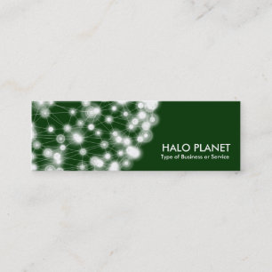 Cartão De Visita Mini Halo Planet - Verde escuro
