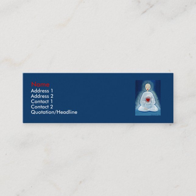 Cartão De Visita Mini "Iluminação sentido " (Frente)