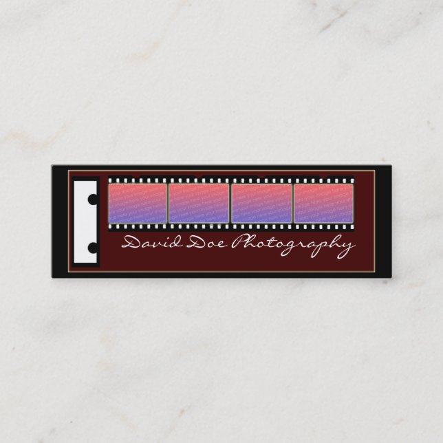 Cartão De Visita Mini imagem capturada (Frente)