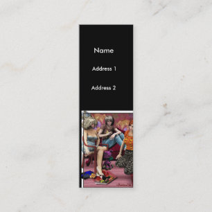 Cartão De Visita Mini Imagem com a trombeta