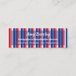 Cartão De Visita Mini Imigração para a Cidadania dos EUA