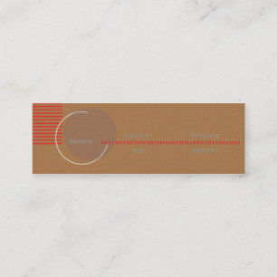 Cartão De Visita Mini Incompleto - magro