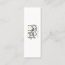 Cartão De Visita Mini Indeed With Hardship Comes Ease – Arabic Thuluth 