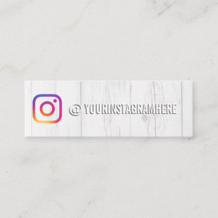 Cartão De Visita Mini Influenciador de mídia social no Instagram