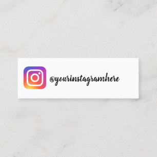 Cartão De Visita Mini instagram