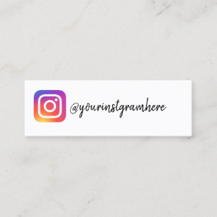 Cartão De Visita Mini instagrama