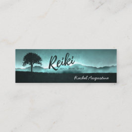 Cartão De Visita Mini Instrutor de Mediação Natural de Reiki e Yoga