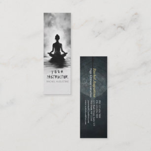 Cartão De Visita Mini Instrutor de Meditação de Yoga Pose do Lótus Pintu