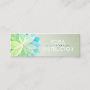 Cartão De Visita Mini Instrutor de Meditação do YOGA Studio Mandala Colo