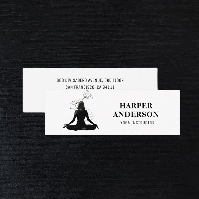 Cartão De Visita Mini Instrutor Inspiron Yoga Professional (Criador carregado)