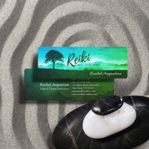 Cartão De Visita Mini Instrutor Min de Mediação de Yoga Mestre de Salóni