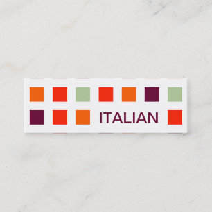 Cartão De Visita Mini ITALIANO (quadrados-mod)