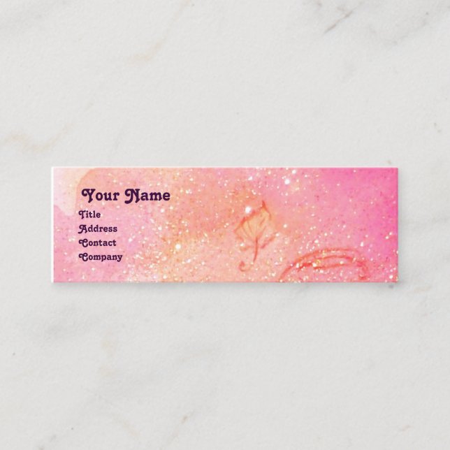 CARTÃO DE VISITA MINI JARDIM DA PLANTA MÁGICA DE MANTEIGA DE SOMBRA PERD (Frente)