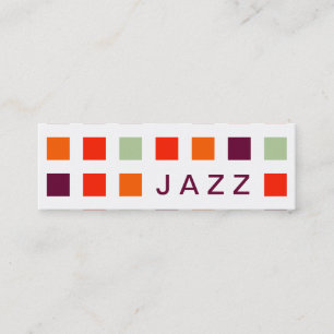 Cartão De Visita Mini JAZZ (quadrados-modelo)