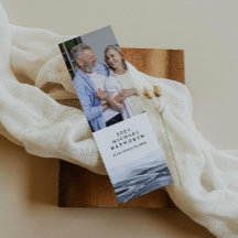 JOEL Minimalista Ocean Water Funeral Poem Bookmark