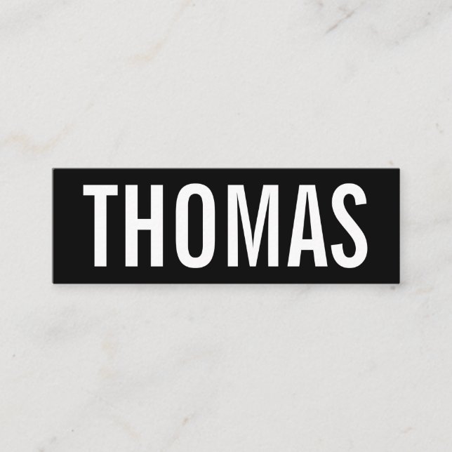 Cartão De Visita Mini Kleine Moderne Visitenkarten Vorlage - (Frente)