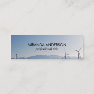 Cartão De Visita Mini Lado do país dos moinhos de vento