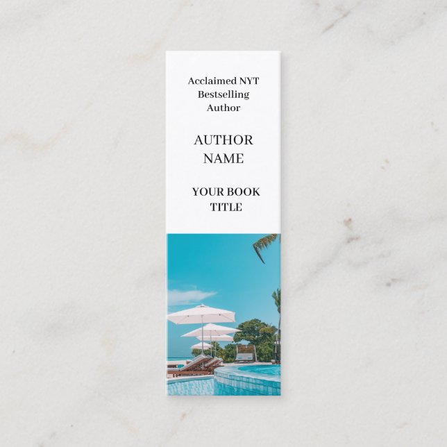 Cartão De Visita Mini Lançamento de Livro | Design Promocional Mini Auto (Frente)