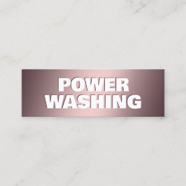 Cartão De Visita Mini Lavagem por pressão