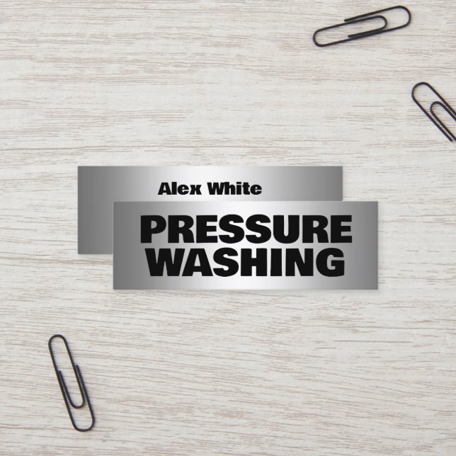 Cartão De Visita Mini Lavagem por pressão (Frente/Verso In Situ)