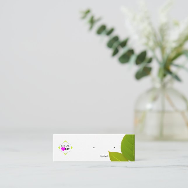 Cartão De Visita Mini Limpar placas de exibição (Em pé/Frente)