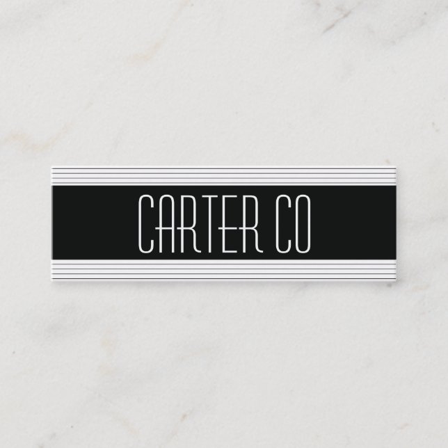 Cartão De Visita Mini Linhas Horizontais (Frente)