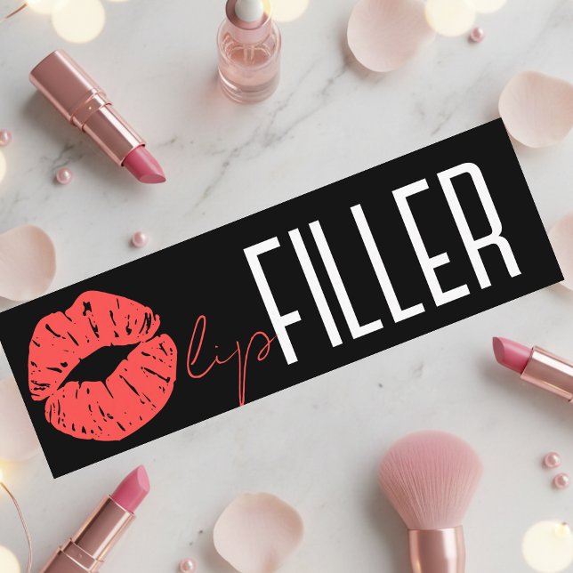 Cartão De Visita Mini Lip filler, makeup artist (Criador carregado)