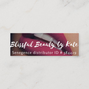 Cartão De Visita Mini Lipsense