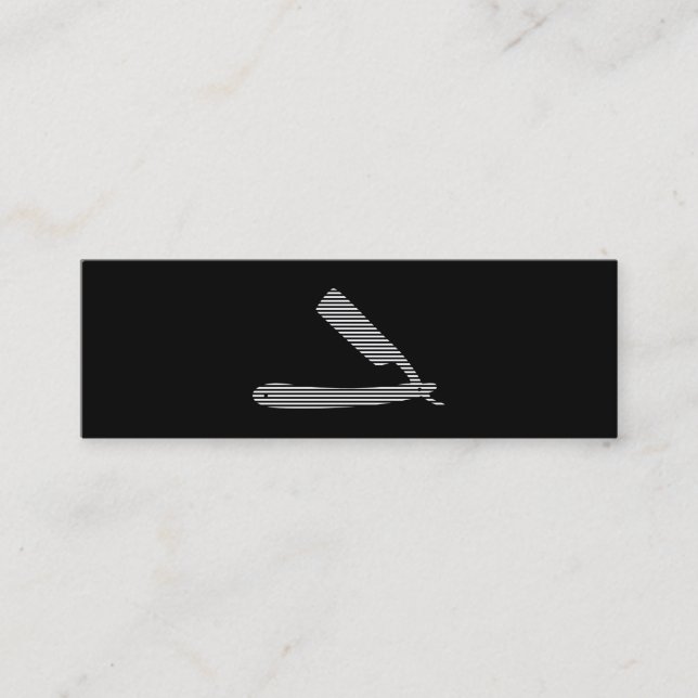 Cartão De Visita Mini listras da lâmina (Frente)