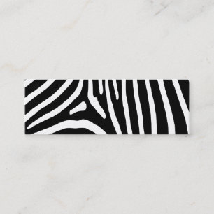 Cartão De Visita Mini Listras de Zebra