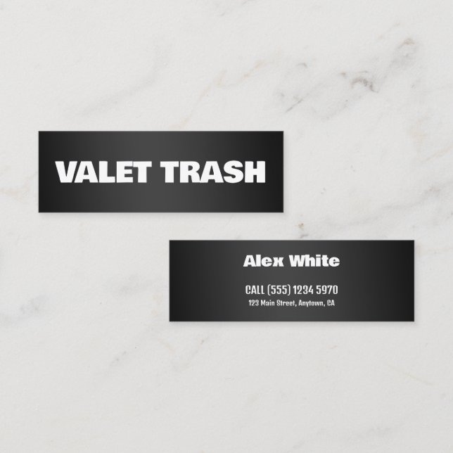 Cartão De Visita Mini Lixo dos Vales (Frente/Verso)