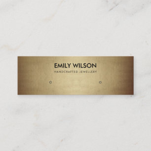 CARTÃO DE VISITA MINI LOGOTIPO DE EXIBIÇÃO DE EXIBIÇÃO DE COBRE DOURADO