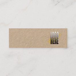 Cartão De Visita Mini Logotipo simples Kraft Paper Earrando exibição Cód