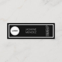 Logotipo Simples Moderno Preto Branco Artista de M