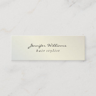 Cartão De Visita Mini Lux Metálico Moderno