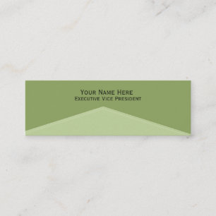 Cartão De Visita Mini Luz - ponto central verde