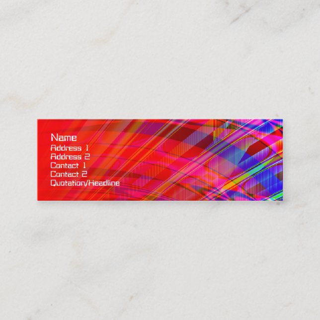 Cartão De Visita Mini Luzes da Cidade da Lua Base (Frente)