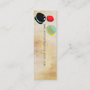 Cartão De Visita Mini Macarons Paris Patologia Rupydetequila