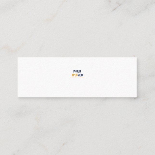 Cartão De Visita Mini Mãe de cachorro orgulhoso (Frente)