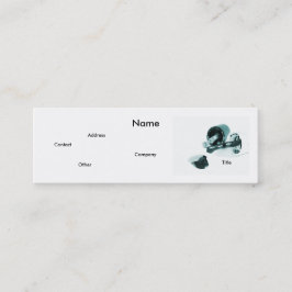 Cartão De Visita Mini Manicurista A Preto E Branco