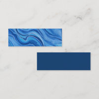 Marble Bookmarks Azul