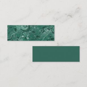 Cartão De Visita Mini Marble Bookmarks Verdes