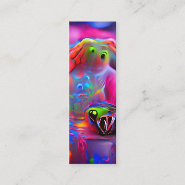 Cartão De Visita Mini Marcador de Ablutofobia (Frente)