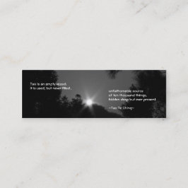 Cartão De Visita Mini Marcador No.3/de Tao Te Ching No.3/