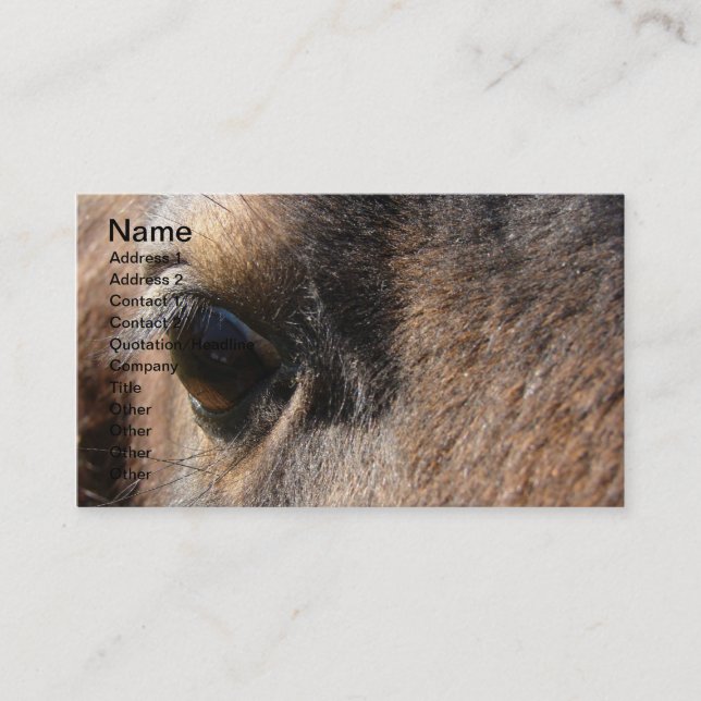 Cartão De Visita Mini Mare Eye (Frente)