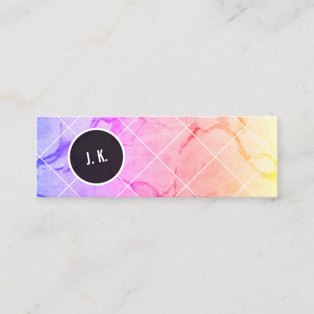 Cartão De Visita Mini Marmorizado (Frente)