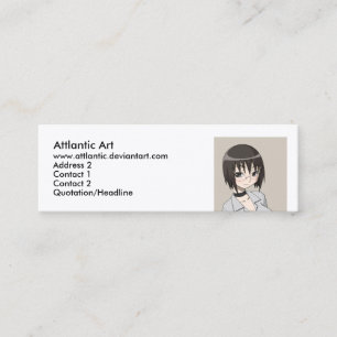 Cartão De Visita Mini megane, arte de Attlantic, viantart de