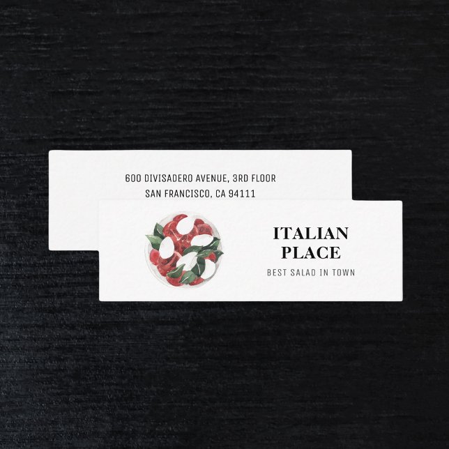 Cartão De Visita Mini Melhor Salada Moderna Em Profissional Urbano (Criador carregado)