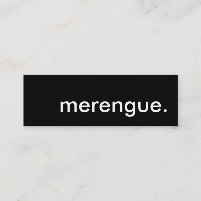 Cartão De Visita Mini merengue. (Frente)