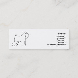 Cartão De Visita Mini "Meu Terrier Wheaten "